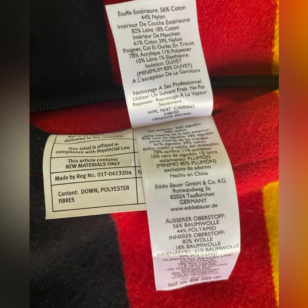 Eddie Bauer x Pendleton Reversible Skyliner 1936 Wool Blend Down Fill Jacket L - Picture 7 of 12